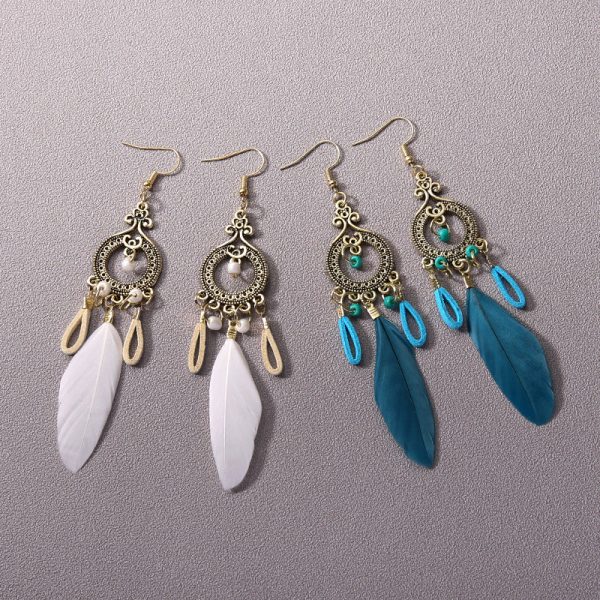 Wholesale Bohemian Tassel Ethnic Style Long Earrings For Cheap