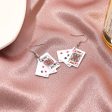 Wholesale Funny Playing Cards Simulation Earrings Online Sale