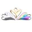 Wholesale Love Heart Steel Gold Titanium Steel Colorful Pendant Accessories Cheap