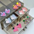 Wholesale Colorful Printed Love Acrylic Valentine s Day Gradient Earrings Discount