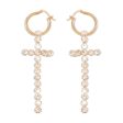 Wholesale Fashion Full Diamond Cross Earrings Online