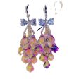 Wholesale Crystal All-match Heart Long Earrings Fashion