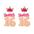 Wholesale Cartoon Enamel Crown Birthday Zinc Alloy Earrings Supply