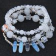 Wholesale Vintage Cat s Eye Crystal Agate Beaded Multi-layer Bracelet Online