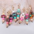 Wholesale Handmade Silicone Beaded Cartoon Mother s Day Keychain Hot on Sale