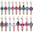 Wholesale Handmade Silicone Beaded Cartoon Mother s Day Keychain Hot on Sale