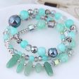 Wholesale Vintage Cat s Eye Crystal Agate Beaded Multi-layer Bracelet Online