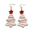 Wholesale Christmas Tree Wooden Earrings Supply