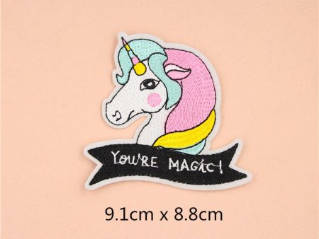 Wholesale 10pcs DIY Embroidery Cloth Patch Fashion Unicorn Hat Clothes Patch For Discount