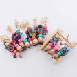 Wholesale Handmade Silicone Beaded Cartoon Mother s Day Keychain Hot on Sale