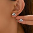 Wholesale Inlaid Zircon Puppy Animal Design Versatile Earrings Supply