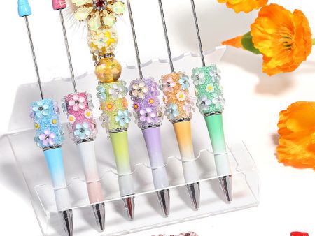 Wholesale 10pcs Beadable Pens Flower Baby s Breath Sugar Ballpoint Pen Sale