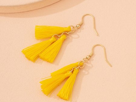 Wholesale Retro Versatile Tassel Earrings Sale