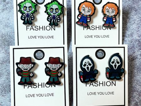 Wholesale Halloween Horror Acrylic Earrings For Discount