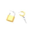 Wholesale Key and Lock Metal Earrings For Sale