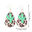 Wholesale Retro Leopard Drop Shape Cactus Earrings Online Sale