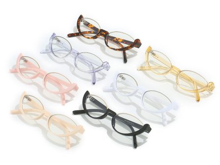 Wholesale Cat-eye Blue Light Blocking Plain Glasses Online Sale