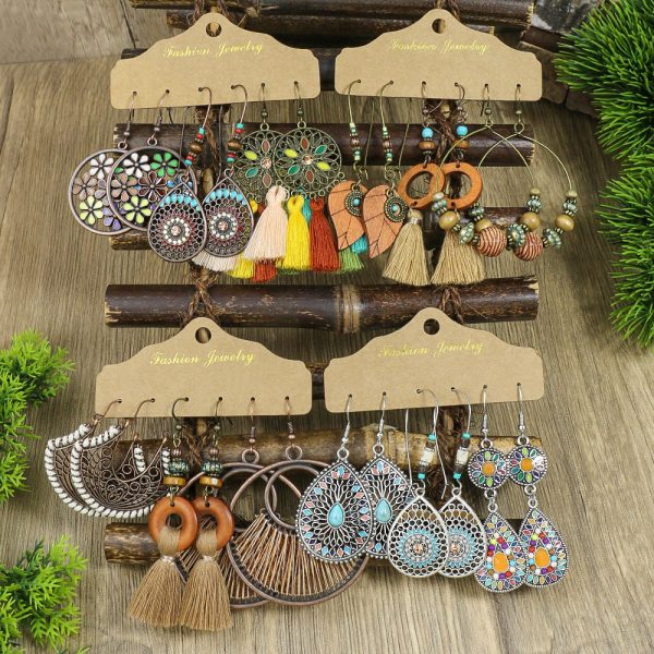 Wholesale Boho Vintage Long Tassel Earrings on Sale