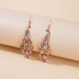 Wholesale Long Fashion Vintage Large Peacock Crystal Earrings on Sale