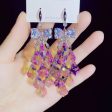 Wholesale Crystal All-match Heart Long Earrings Fashion