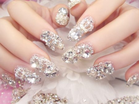 Wholesale Wearable Nail Polish Finished Product Shining Gem 24 Pieces of Nail Polish Hot on Sale