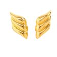 Wholesale Geometric Three-Layer Wings 18K Gold Plated Earrings on Sale