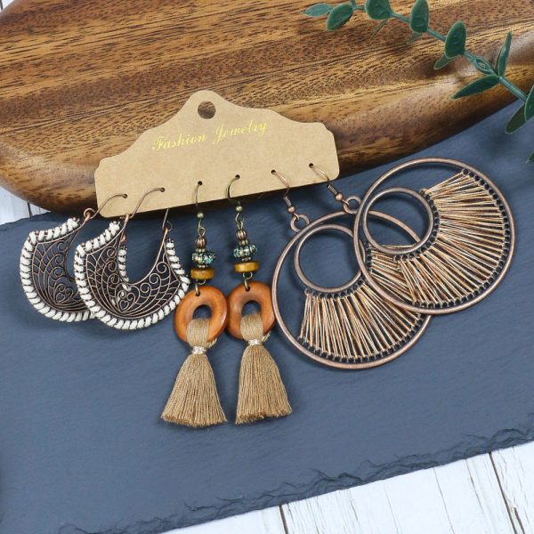 Wholesale Boho Vintage Long Tassel Earrings on Sale