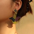 Wholesale Music Carnival Earrings Super Flash Set Rhinestone Exaggerated Hand Earrings Online now