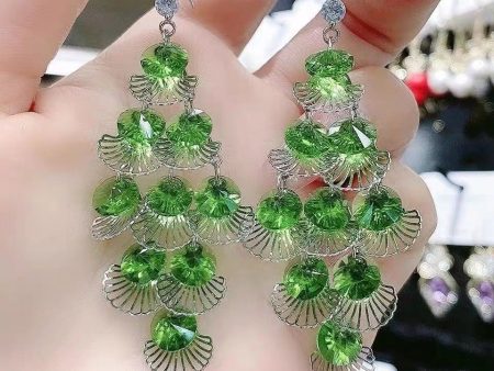 Wholesale Crystal Vintage Tassel Long Earrings Supply