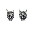 Wholesale Mask Punk Retro Distressed Halloween Copper Earrings on Sale