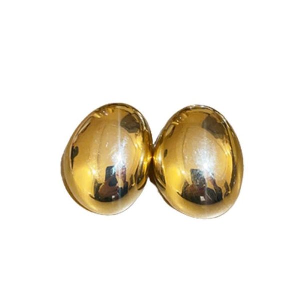 Wholesale Exaggerated Irregular Oval Metal Earrings For Cheap