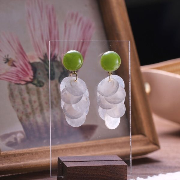 Wholesale Forest Fresh Natural Shell Earrings and Clips Cheap