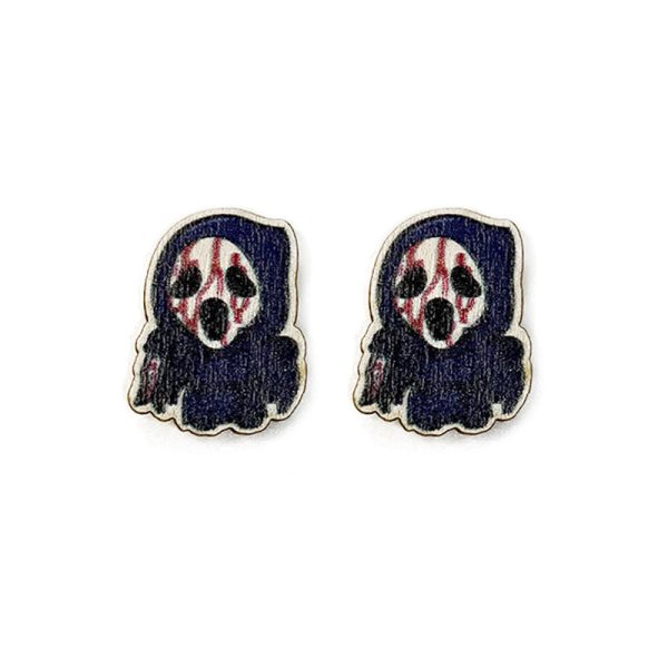 Wholesale Halloween Horror Wooden Earrings Online now