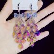 Wholesale Crystal All-match Heart Long Earrings Fashion