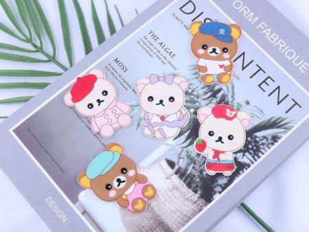 Wholesale 10pcs Cartoon Bear Cute Brooch Badge Creative Mobile Phone DIY Patch Discount