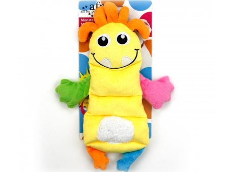 All For Paws Monster Plush Squeaker Assorted Dog Toy Hot on Sale