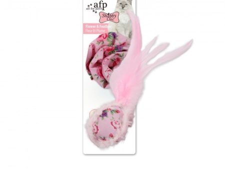 All For Paws Shabby Chic Flower and Feather Balls Cat Toy Online Sale