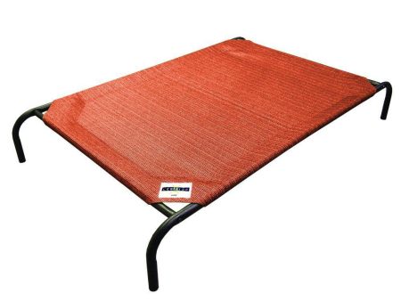 15% OFF: Coolaroo Elevated Knitted Fabric Pet Bed - Terracotta Online Sale