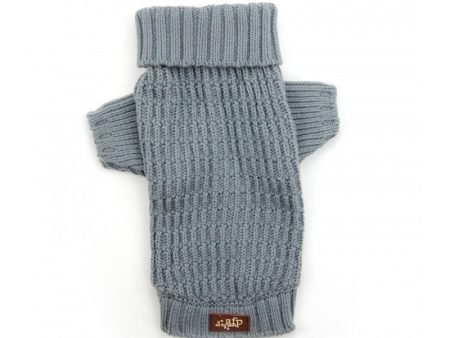 All For Paws Lambswool Fisherman s Weave Dog Puppy Sweater - Slate Supply