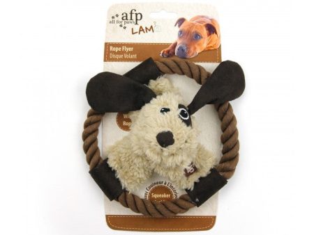 All For Paws Lamb Rope Flyers Dog Toy For Cheap