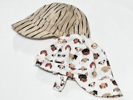 Organic Reversible EcoCap Sun Hat - Puppers Sale