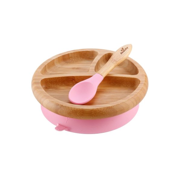 Bamboo Baby Suction Plate & Spoon For Sale