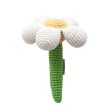 Handmade Crochet Teething Stick Rattle - Flower Discount