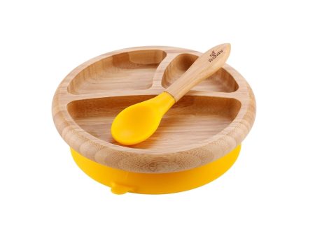 Bamboo Baby Suction Plate & Spoon For Sale