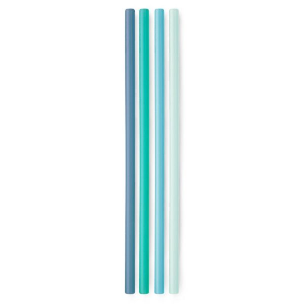 Reusable Silicone Straw - Extra Long, 4 Pack For Sale