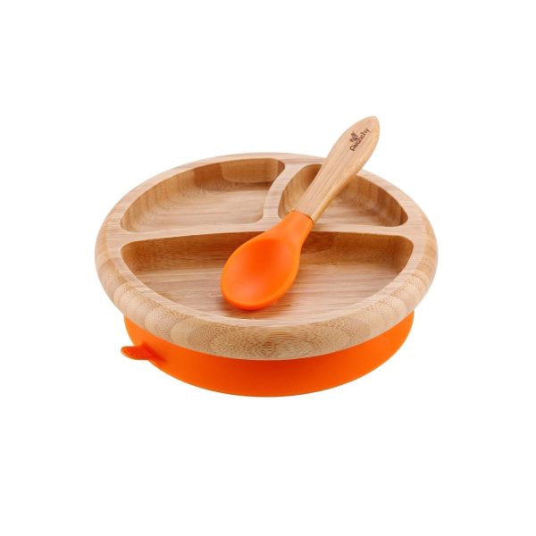 Bamboo Baby Suction Plate & Spoon For Sale