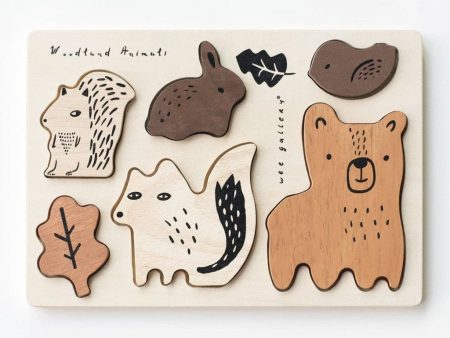 Wooden Tray Puzzle - Woodland Animals Online now