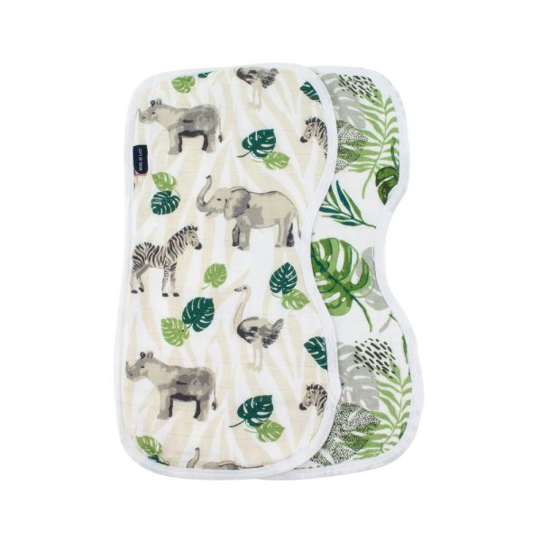 Classic Muslin Burp Cloths Set - Jungle + Rainforest For Discount