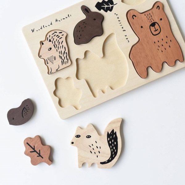 Wooden Tray Puzzle - Woodland Animals Online now