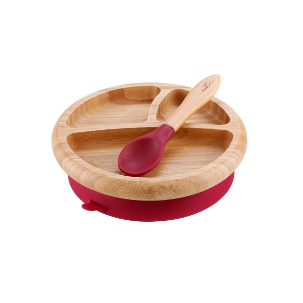 Bamboo Baby Suction Plate & Spoon For Sale